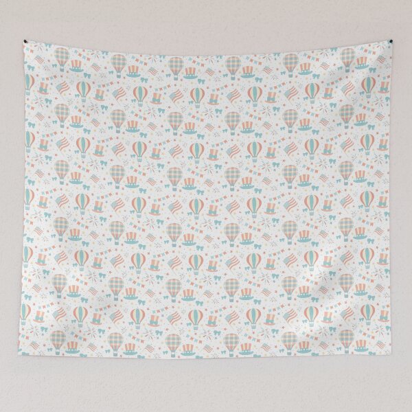 Item preview, Pastel Patriotic 4th of July Independence Day Seamless pattern designed and sold by Sunnyneststudio.