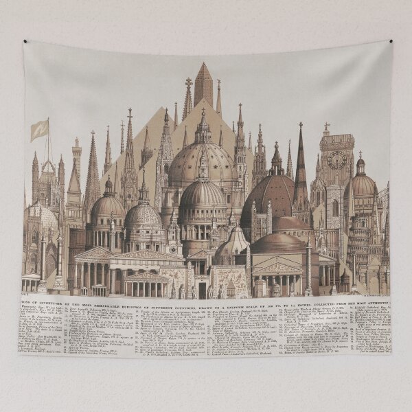 Item preview, Aesthetic famous buildings around the world designed and sold by PureVintageLove.