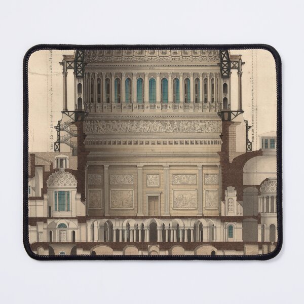 Item preview, Aesthetic Architecture Print by Thomas U. Walter,1859 designed and sold by PureVintageLove.