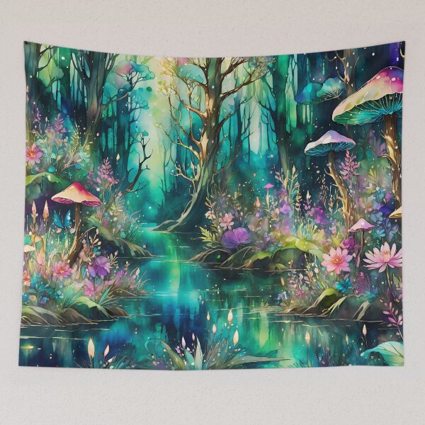 Item preview, Mystical Mushroom Grove designed and sold by NeoHues.
