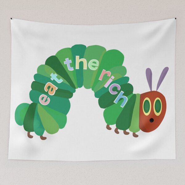 Item preview, Vintage Eat The Rich Hungry Caterpillar 2025 designed and sold by gamalielRocky.