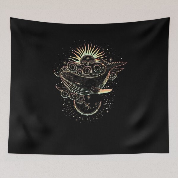 Item preview, Celestial Whale Sun and Moon designed and sold by KingersDesigns.