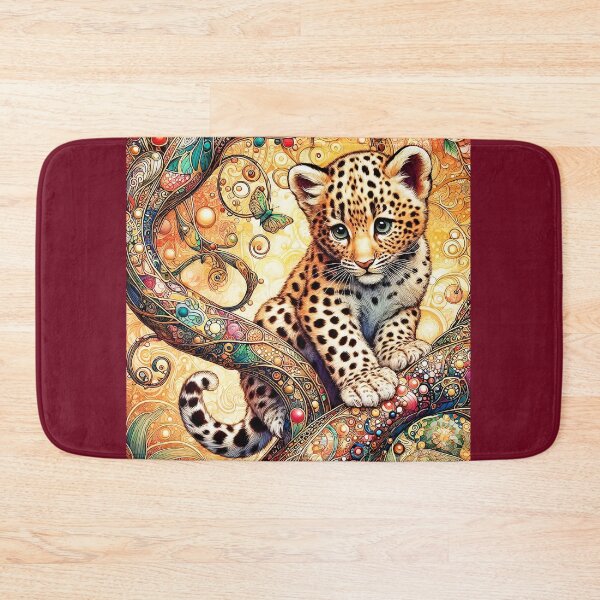 Item preview, Art Nouveau, Beautiful, Cute Baby Leopard  designed and sold by CristalleLisa.