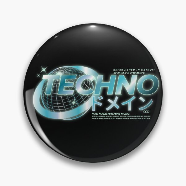 Item preview, TECHNO - Tech World language (blue)  designed and sold by Discothreadz.
