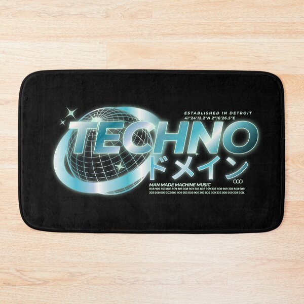 Item preview, TECHNO - Tech World language (blue)  designed and sold by Discothreadz.