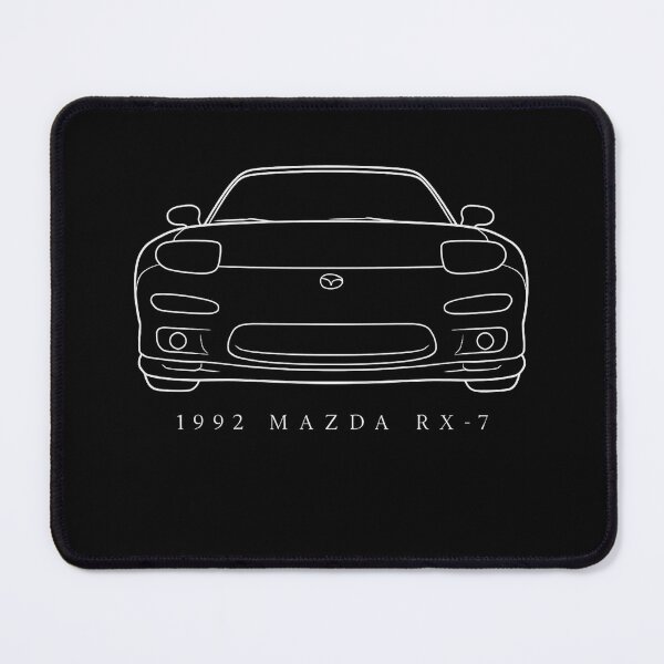 Item preview, 1992 Mazda RX-7 FD3S Front View Line Art – JDM Rotary Icon Minimalist Design designed and sold by TheArtOfCar.