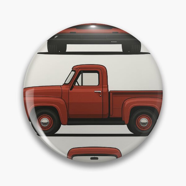 Item preview, 1953 Ford F-100 Classic Pickup Truck Illustration – Vintage American Truck Art designed and sold by TheArtOfCar.