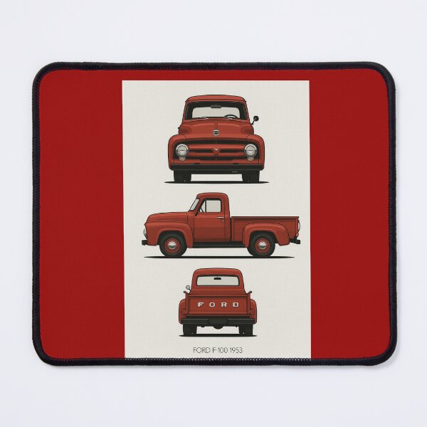 Item preview, 1953 Ford F-100 Classic Pickup Truck Illustration – Vintage American Truck Art designed and sold by TheArtOfCar.