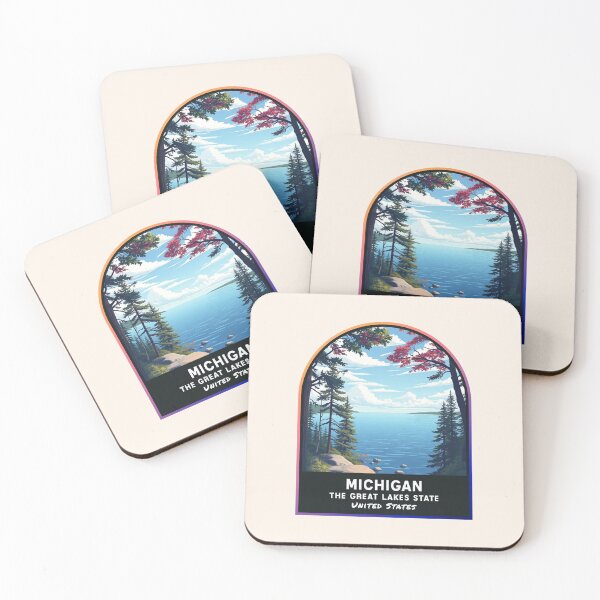 Item preview, Michigan (MI), State of the United States of America designed and sold by PinkandP.