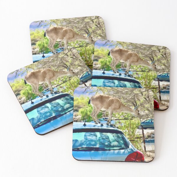 Item preview, Ibex on a Car Again designed and sold by Pamela Storch.