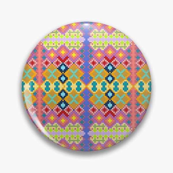 Item preview, Thai Pixel Art Weaving Pattern – Bright and Bold Seamless Design designed and sold by pangmee.