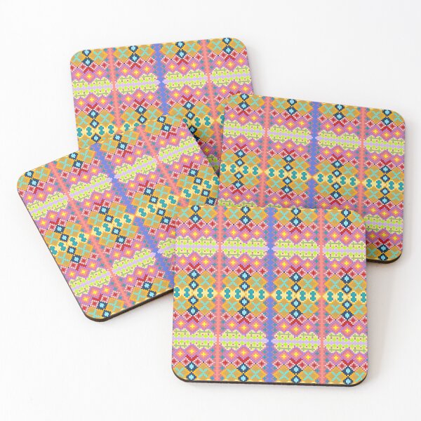 Item preview, Thai Pixel Art Weaving Pattern – Bright and Bold Seamless Design designed and sold by pangmee.