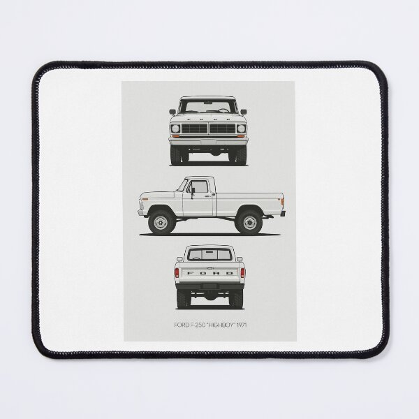 Item preview, 1971 Ford F-250 “Highboy” Pickup Truck Illustration – Classic 4x4 Vintage Truck Art designed and sold by TheArtOfCar.