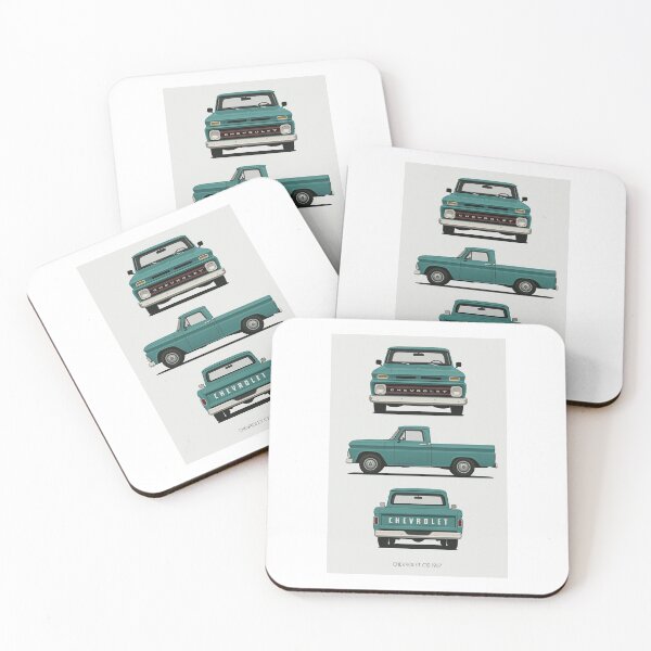 Item preview, 1967 Chevrolet C10 Pickup Truck Illustration – Classic Chevy C10 Side & Front View  designed and sold by TheArtOfCar.