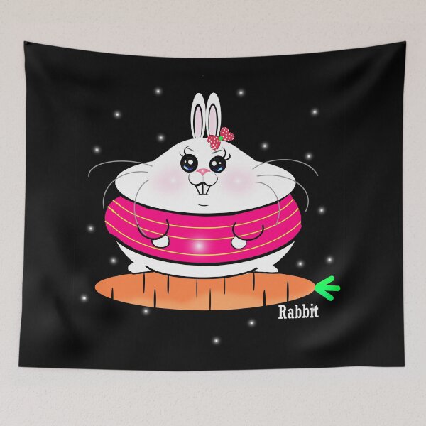 Item preview, A chonky bunny (rabbit)feels nothing is important but carrots. Carrots are the driving force of its life designed and sold by Shirley cute art .