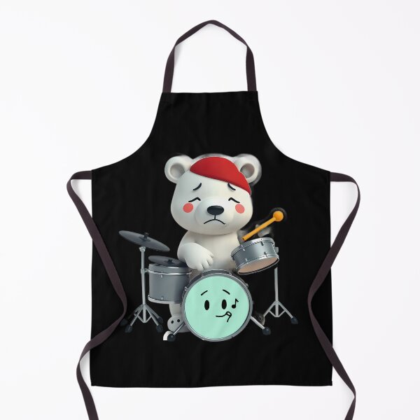 Item preview, The sad polar bear on drums designed and sold by Artbellachi.