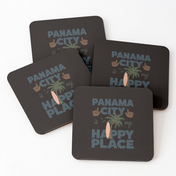 Item preview, Panama City is my Happy Place Retro Beach Palm Trees Summer designed and sold by MAKOPOKOShop.