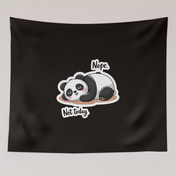 Item preview, Panda Bear Not Today Sarcastic Sticker Style Aesthetic Panda designed and sold by MAKOPOKOShop.