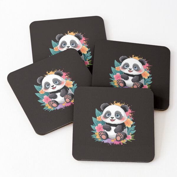 Item preview, Panda Sitting Among Flowers designed and sold by MAKOPOKOShop.