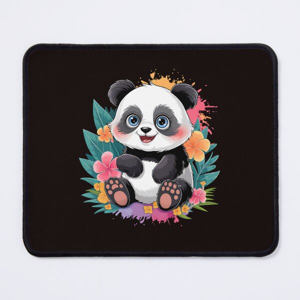 Item preview, Panda Sitting Among Flowers designed and sold by MAKOPOKOShop.