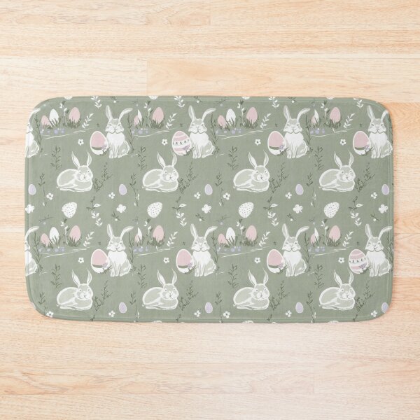 Item preview, Seamless Easter Bunny Pattern – Cute Spring Eggs and Flowers Design designed and sold by bvdesignart.