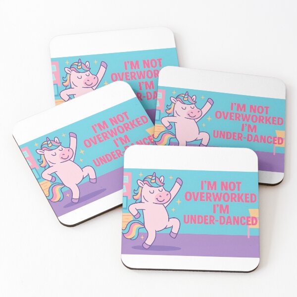 Item preview, Unicorn I'M NOT OVERWORKED I'M UNDER-DANCED designed and sold by JCN-N.