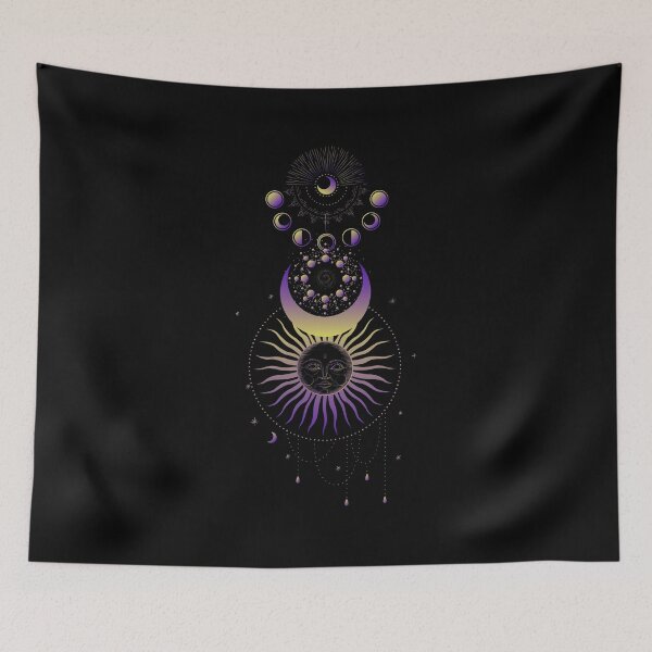 Item preview, Celestial Sun with Moonphases designed and sold by KingersDesigns.