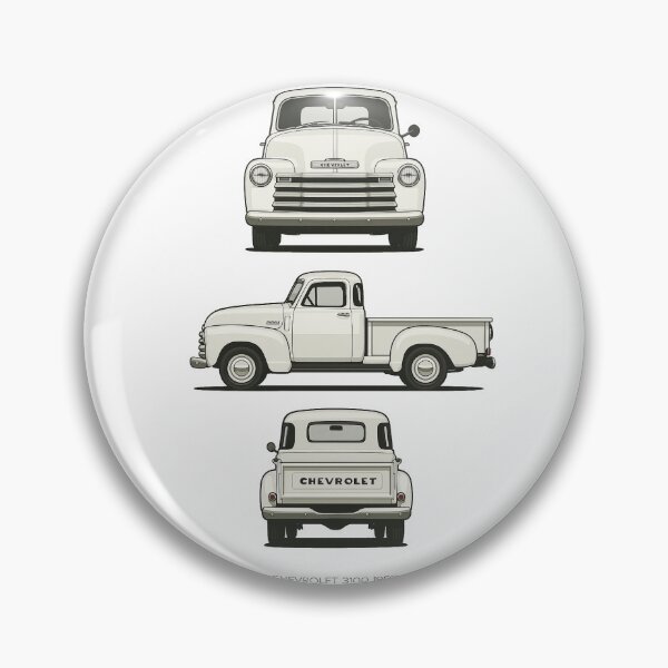 Item preview, Vintage Chevrolet 3100 Pickup Truck 1950 – Classic Retro White Pickup Design designed and sold by TheArtOfCar.