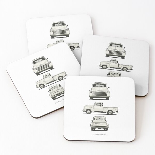 Item preview, Vintage Chevrolet 3100 Pickup Truck 1950 – Classic Retro White Pickup Design designed and sold by TheArtOfCar.