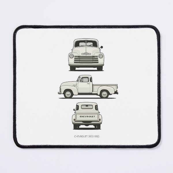 Item preview, Vintage Chevrolet 3100 Pickup Truck 1950 – Classic Retro White Pickup Design designed and sold by TheArtOfCar.