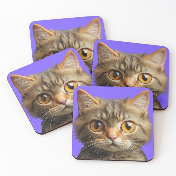 Item preview, Vivi - 3D Norwegian Forest Cat – Fluffy Fur & Amber Eyes Feline Portrait designed and sold by iamwonderkitty.