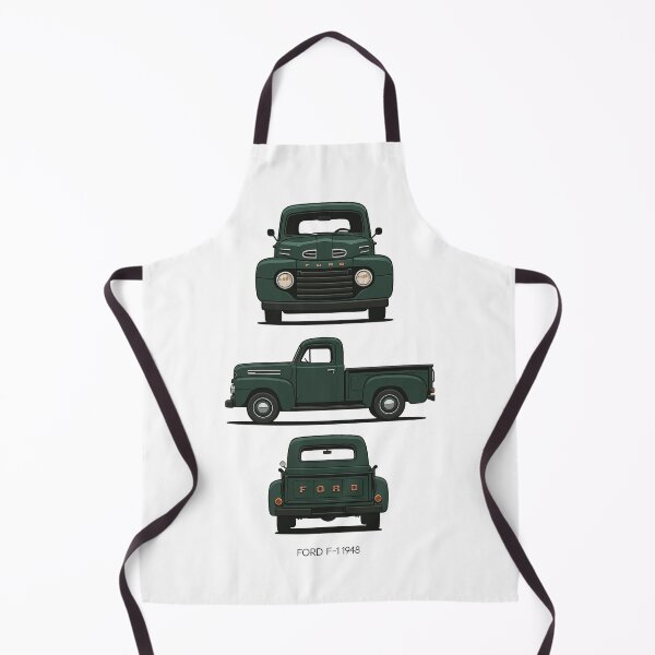 Item preview, 1948 Ford F-1 Classic Pickup Truck – Vintage Green Ford Side and Front View designed and sold by TheArtOfCar.