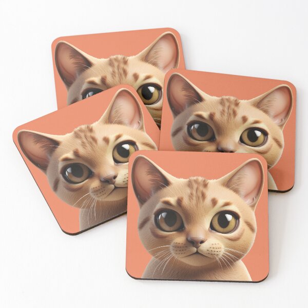 Item preview, Ulla - 3D Abyssinian Cat – Golden Eyes and Elegant Ticked Fur designed and sold by iamwonderkitty.