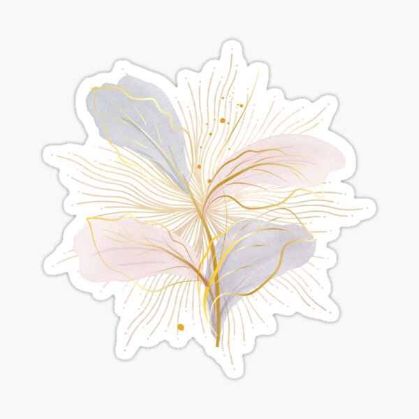 Aperçu de l'œuvre Floral doré 1 créée et vendue par Graffic Vibez.