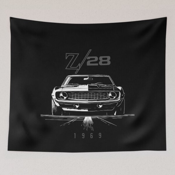 Item preview, 1969 Camaro Z/28 Front View Muscle Car Art  designed and sold by TheArtOfCar.