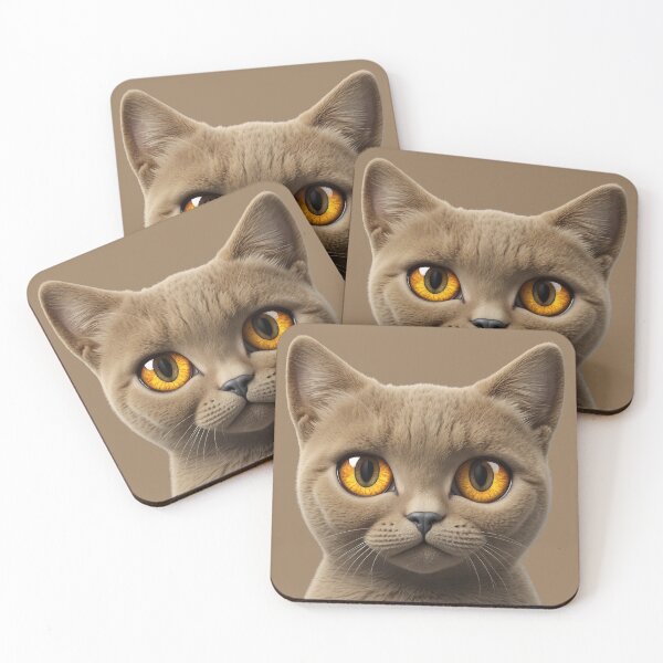 Item preview, Roki - 3D British Shorthair Cat – Round Face & Amber Eyes designed and sold by iamwonderkitty.