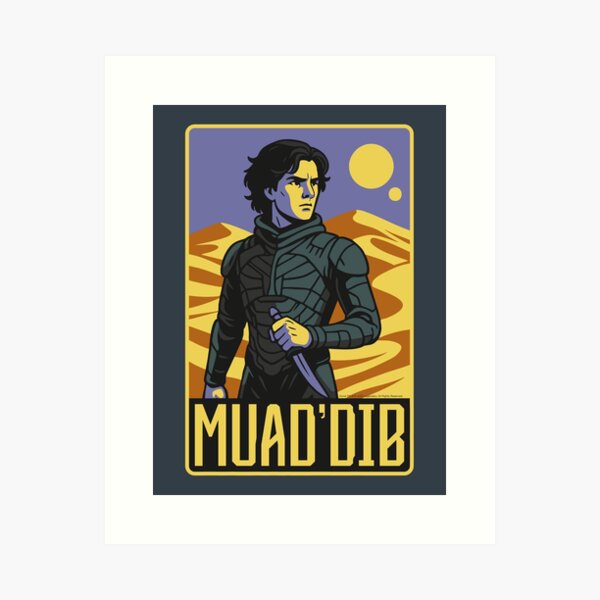 Aperçu de l'œuvre Dune Muad Dib Rétro créée et vendue par wolfkin-design.