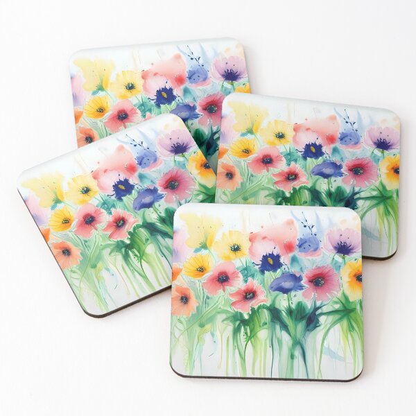 Item preview, Colorido arreglo floral: amapolas, acuarela designed and sold by LumiAnCreations.