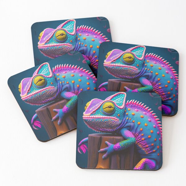 Item preview, Trippy Chameleon – Surreal Rainbow Reptile designed and sold by PeggyMacStudio.