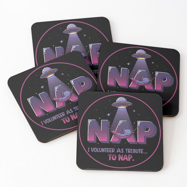 Item preview, Alien Abduct-Nap Kawaii Sci-Fi T-Shirt – I Volunteer as Tribute to Sleep designed and sold by Typography Prints.