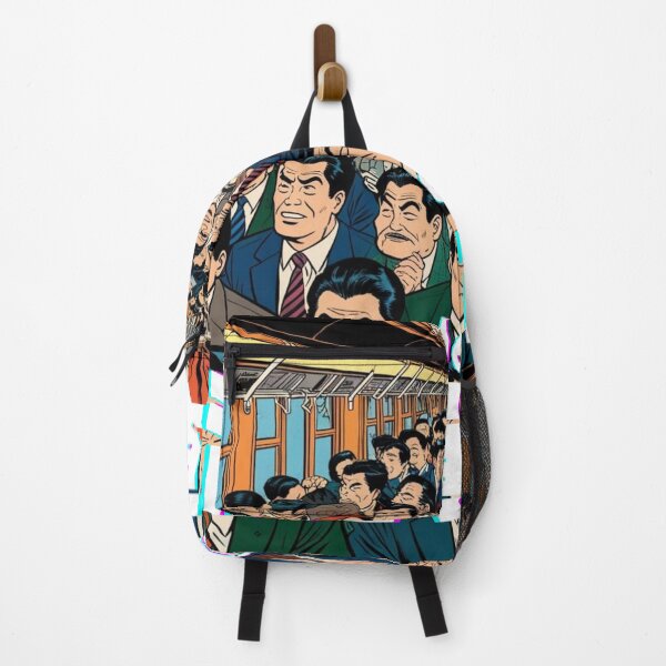 Item preview, Crowded Train – Japanese Morning Commute Madness designed and sold by SHIBAINU3132.
