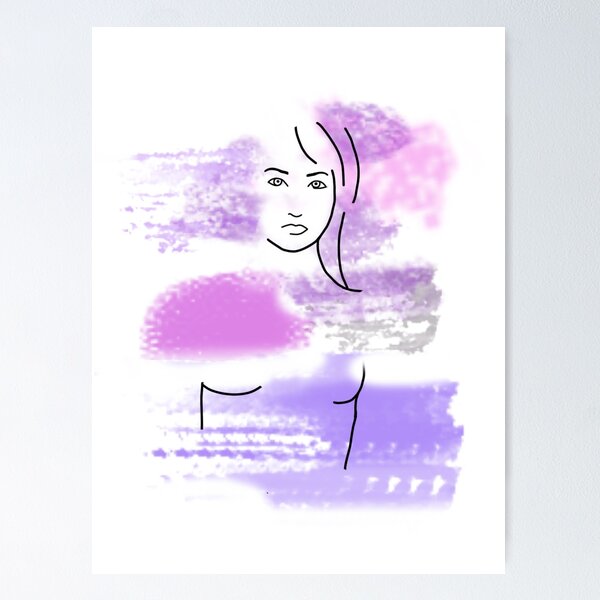 Minimalist lineart drawing Poster