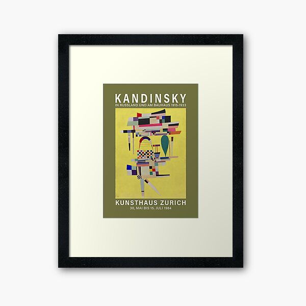 Aperçu de l'œuvre Affiche de Wassily Kandinsky : La toile jaune (1938) créée et vendue par YNTDigitalHouse.