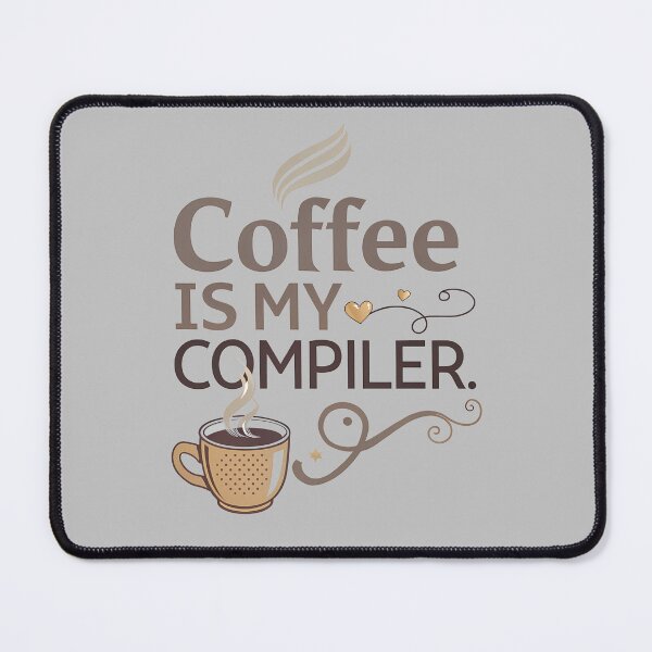 Item preview, Coffee Is My Compiler - Cute Coffee Lover Gift designed and sold by PrintF-Coffee.