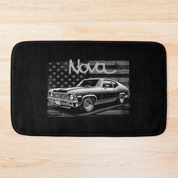 Item preview, 1972 Chevy Nova Muscle Car American Flag Art designed and sold by TheArtOfCar.