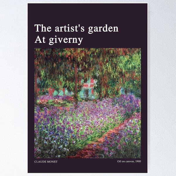 Aperçu de l'œuvre Affiche de Claude Monet : Le jardin de l'artiste à Giverny (1900) créée et vendue par YNTDigitalHouse.