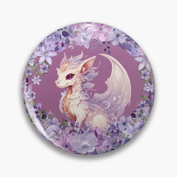 Item preview, White Dragon and Purple Flowers designed and sold by CMB-Editing.