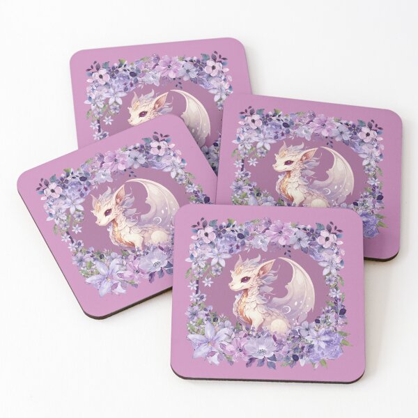 Item preview, White Dragon and Purple Flowers designed and sold by CMB-Editing.