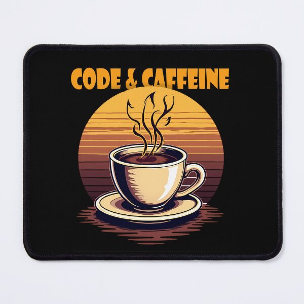 Item preview, Code & Caffeine T-Shirt - Retro Coffee Lover Gift designed and sold by PrintF-Coffee.