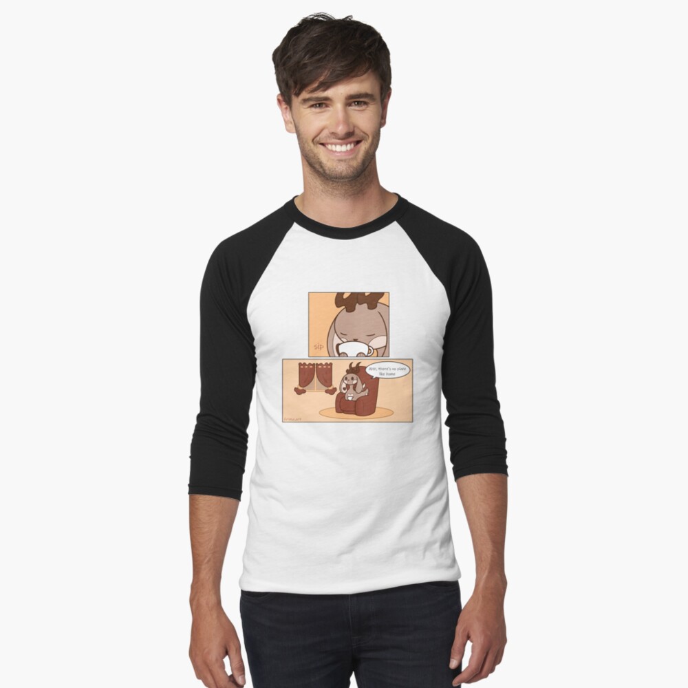 Vista previa del artículo con la obra «Camiseta ¾ estilo béisbol», diseñado y vendido por Firima.